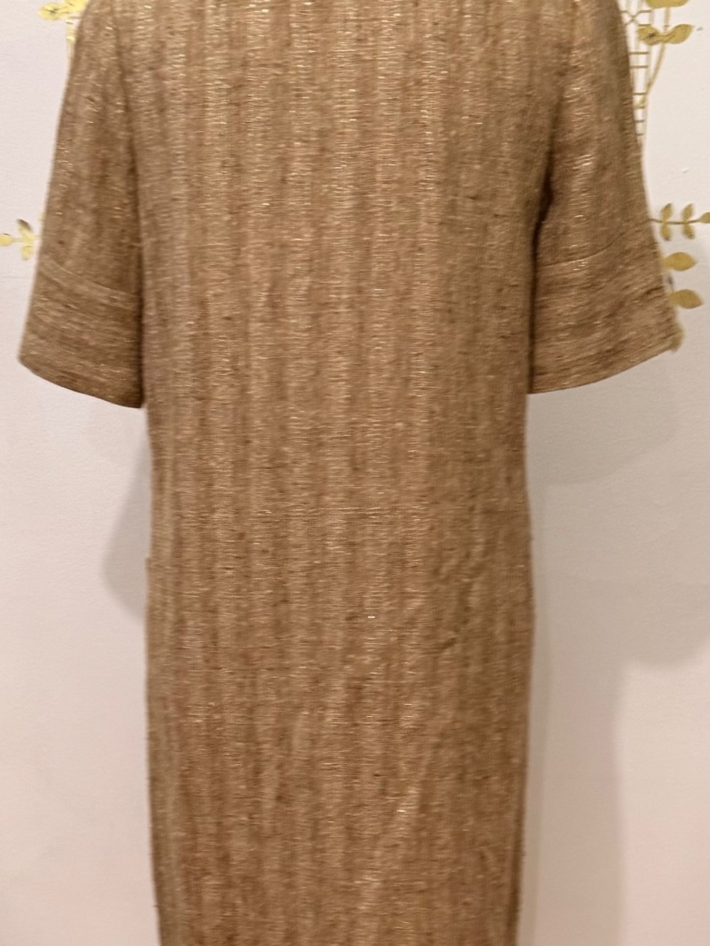 So Jackie O VTG, "Original Milly of New York" Duster w/ Gold Flecked Tweed, SZ 4 - Picture 6 of 11